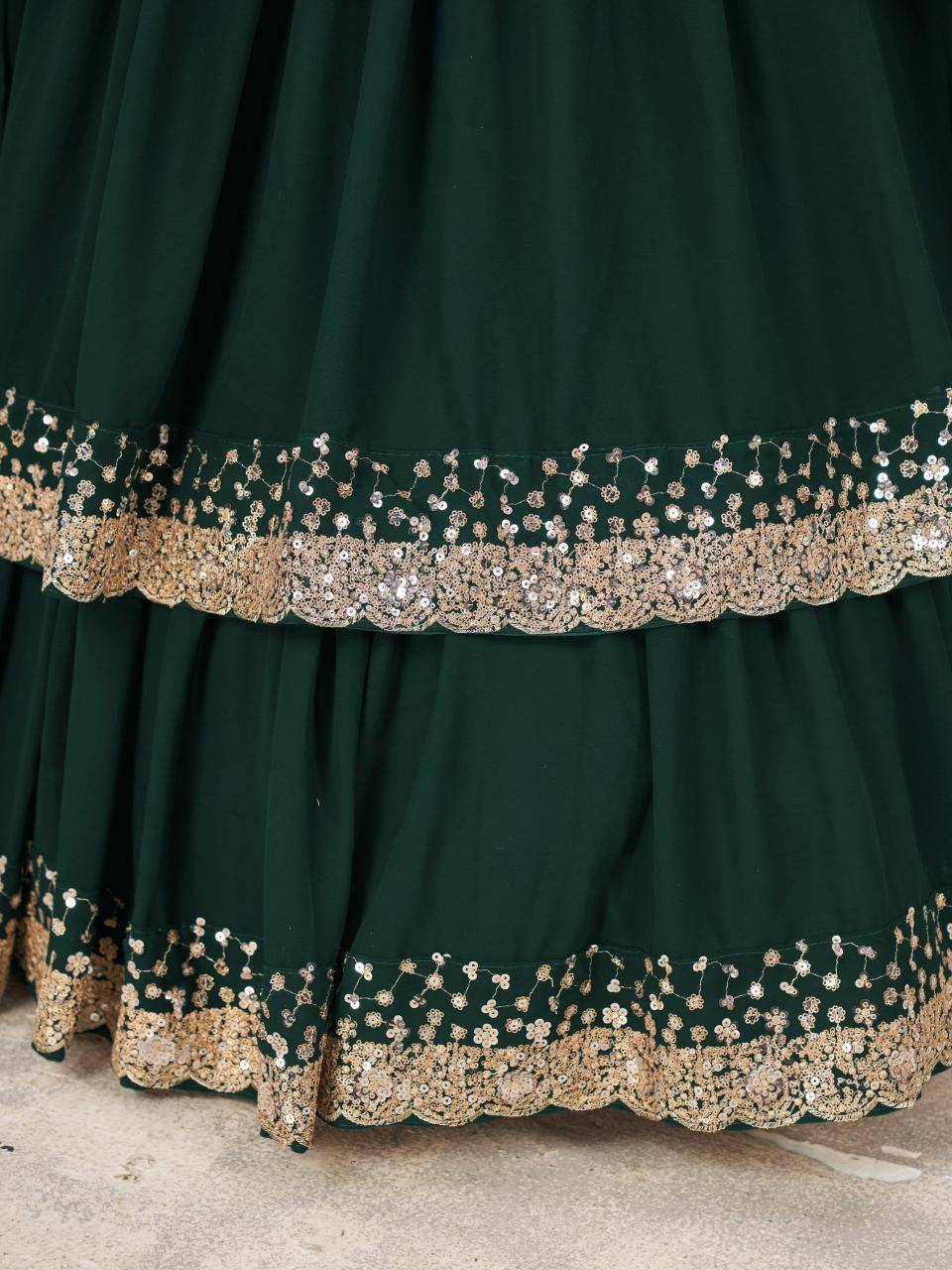 Anchal vol 2 Georgette Green Lehenga choli manufacturers in Mumbai